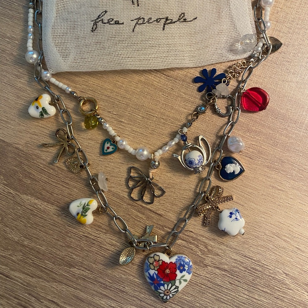 Free People Layered Charm Necklace